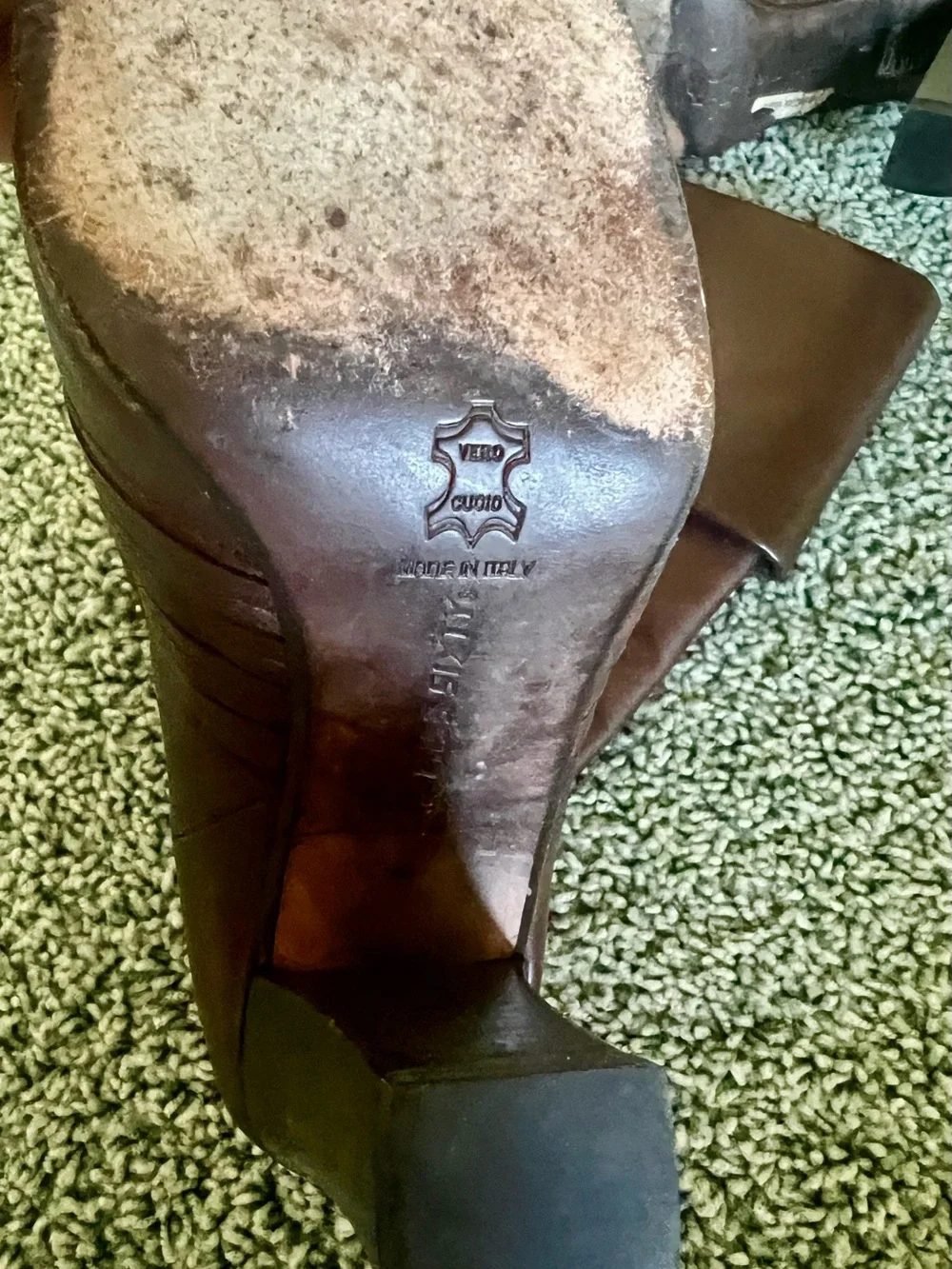 Miss Sixty Over-the-Knee Leather Boots - Dark Brown